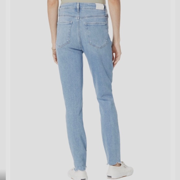PAIGE MARGOT ANKLE  LIGHT-WASH DENIM-PANTS  HIGH-WAIST SKINNY JEANS - Picture 7 of 12